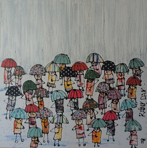 Rainy Day par Friedrich Wurm, Peinture en vente sur Singulart