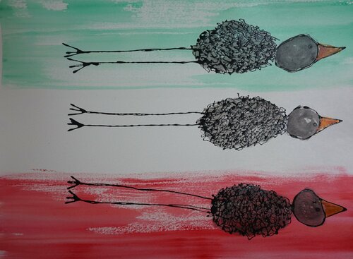 Freece Tricolori par Friedrich Wurm, Œuvre sur papier en vente sur Singulart