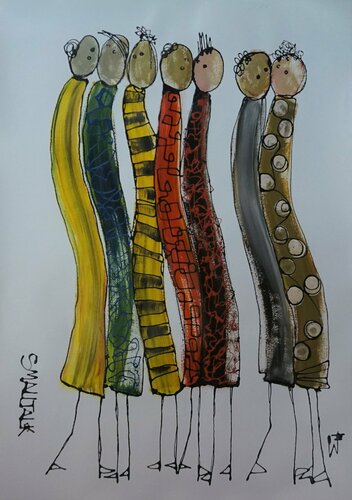 Smalltalk von Friedrich Wurm, Malerei kaufen auf Singulart