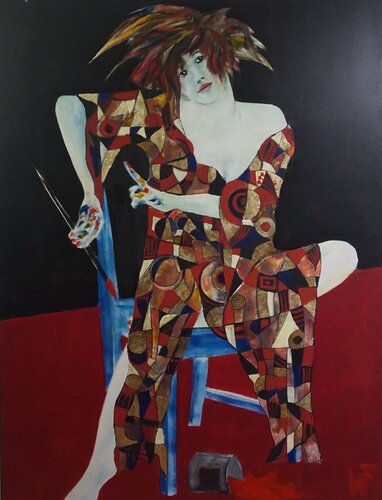 Die Malerin von Friedrich Wurm, Malerei kaufen auf Singulart