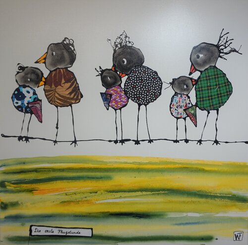 Die erste Flugstunde par Friedrich Wurm, Peinture en vente sur Singulart