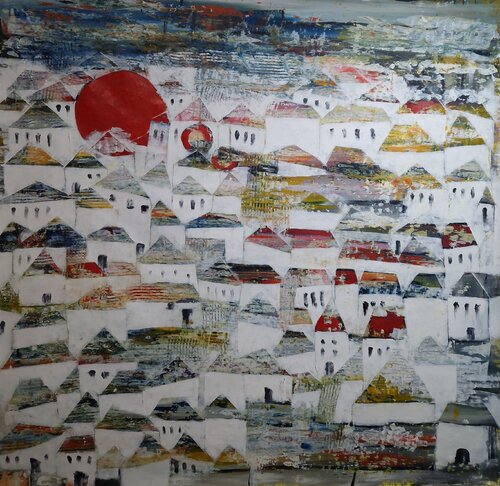 Red Sun von Friedrich Wurm, Malerei kaufen auf Singulart