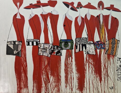 Shopping Day di Friedrich Wurm, Pittura in vendita su Singulart