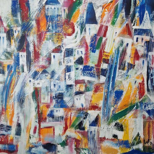 Village von Friedrich Wurm, Malerei kaufen auf Singulart