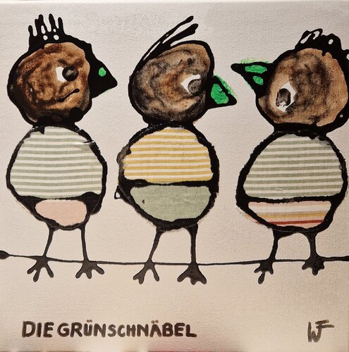 Grünschnäbel par Friedrich Wurm, Peinture en vente sur Singulart