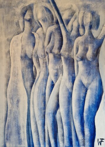 Im Bad I di Friedrich Wurm, Pittura in vendita su Singulart