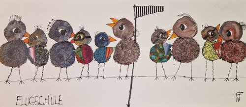 Die Flugschule par Friedrich Wurm, Peinture en vente sur Singulart