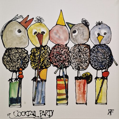 Cocktailparty by Friedrich Wurm, Painting for Sale on Singulart