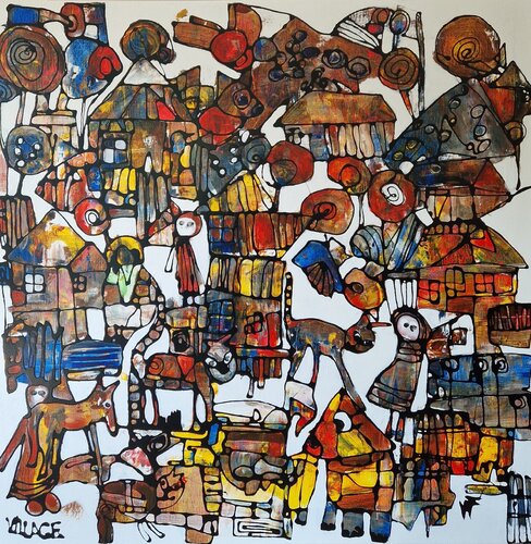 Village van Friedrich Wurm, Schilderij te koop op Singulart