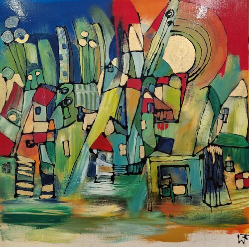 My beautiful world di Friedrich Wurm, Pittura in vendita su Singulart