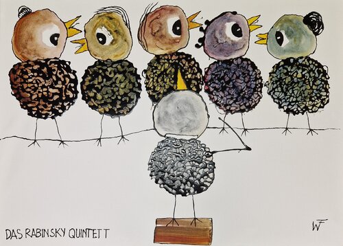 Das Rabinsky Quintett di Friedrich Wurm, Pittura in vendita su Singulart