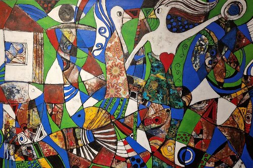 Birds di Friedrich Wurm, Pittura in vendita su Singulart