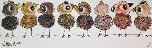 Check - In van Friedrich Wurm, Schilderij te koop op Singulart