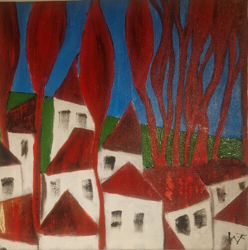 Village I von Friedrich Wurm, Malerei kaufen auf Singulart