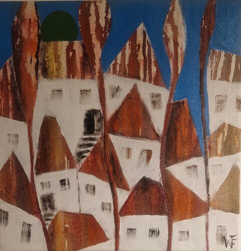 Village II par Friedrich Wurm, Peinture en vente sur Singulart