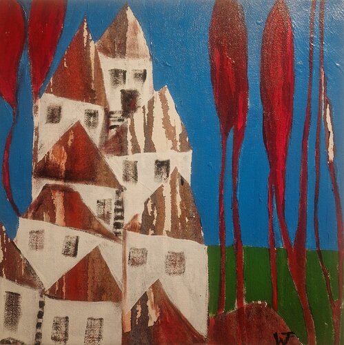 Village III par Friedrich Wurm, Peinture en vente sur Singulart