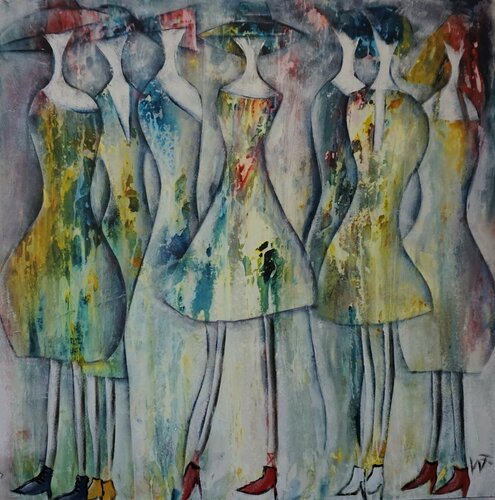 Young Ladies par Friedrich Wurm, Peinture en vente sur Singulart