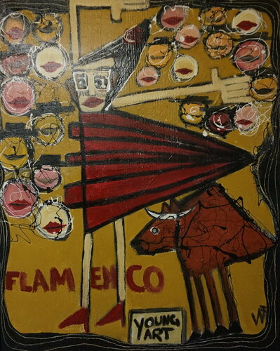 Flamenco di Friedrich Wurm, Pittura in vendita su Singulart
