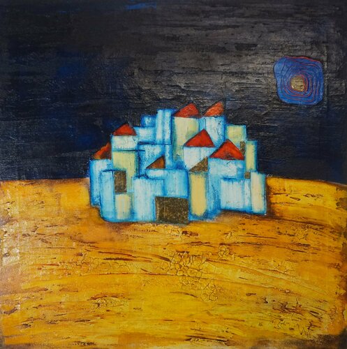 Kleine Stadt di Friedrich Wurm, Pittura in vendita su Singulart