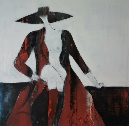 Sitzender Akt par Friedrich Wurm, Peinture en vente sur Singulart