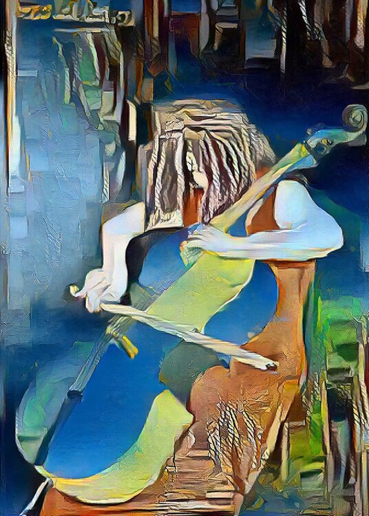 Die Cellistin Friedrich Wurm