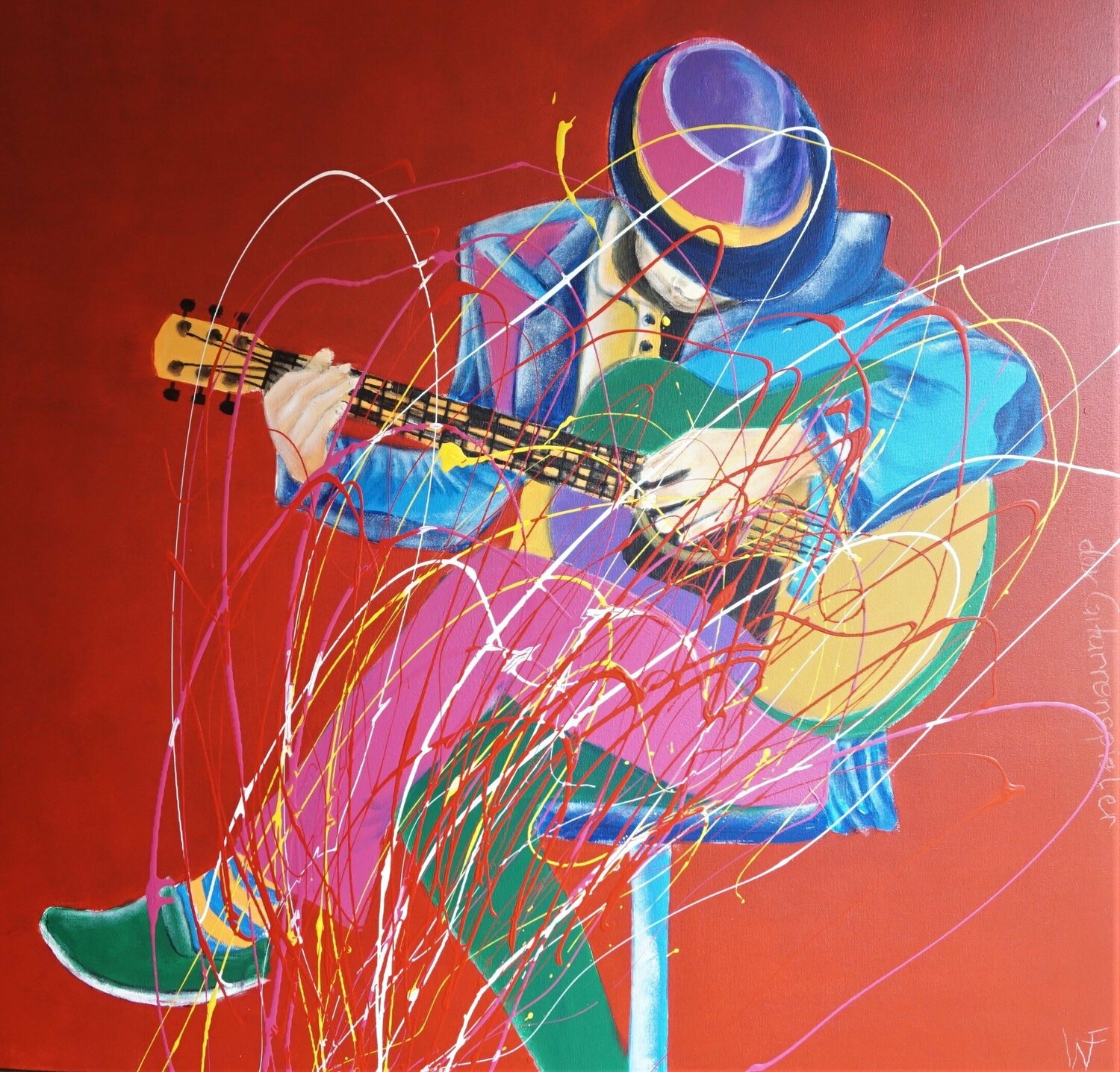 Der Gitarrenspieler Friedrich Wurm