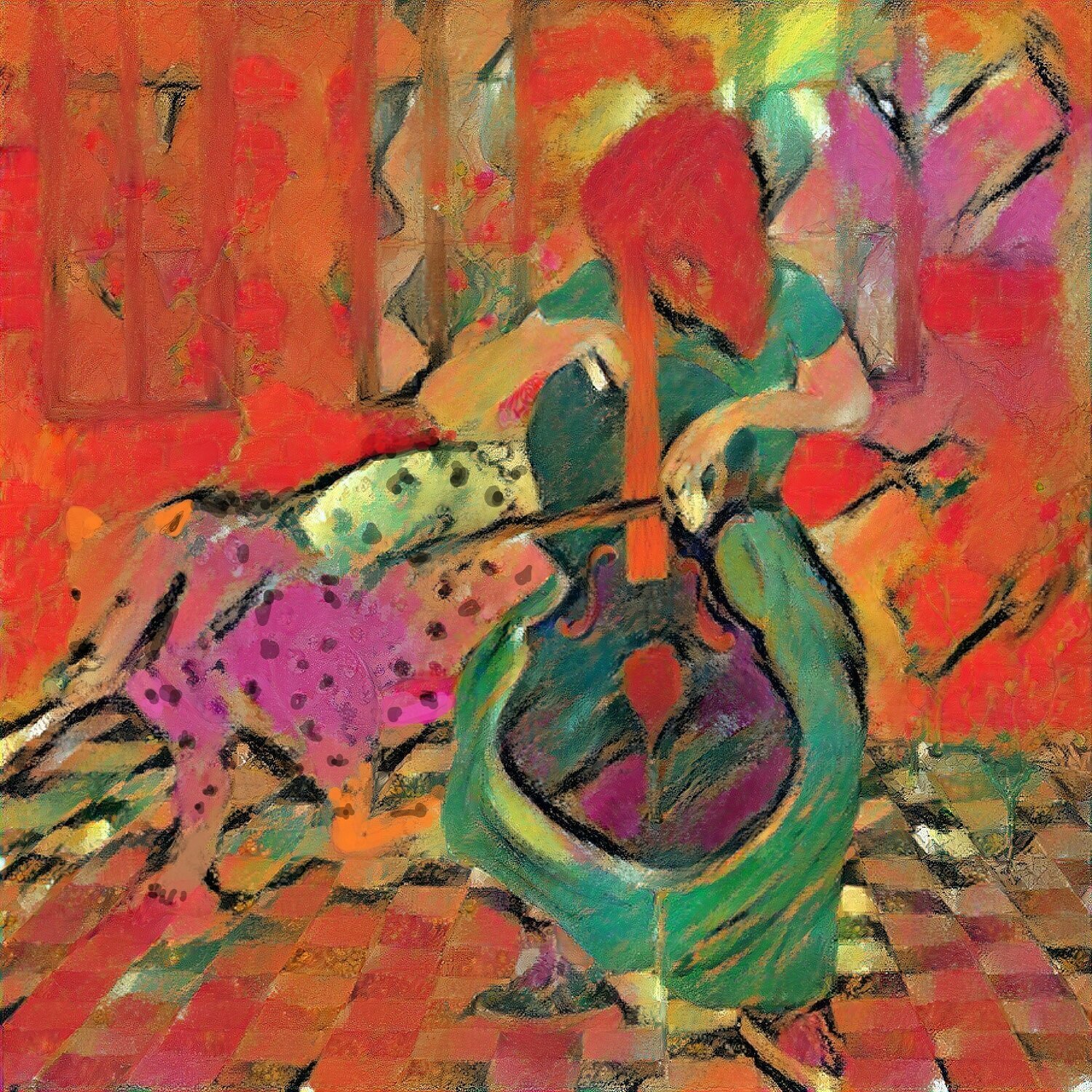 Cello & Leopard Friedrich Wurm