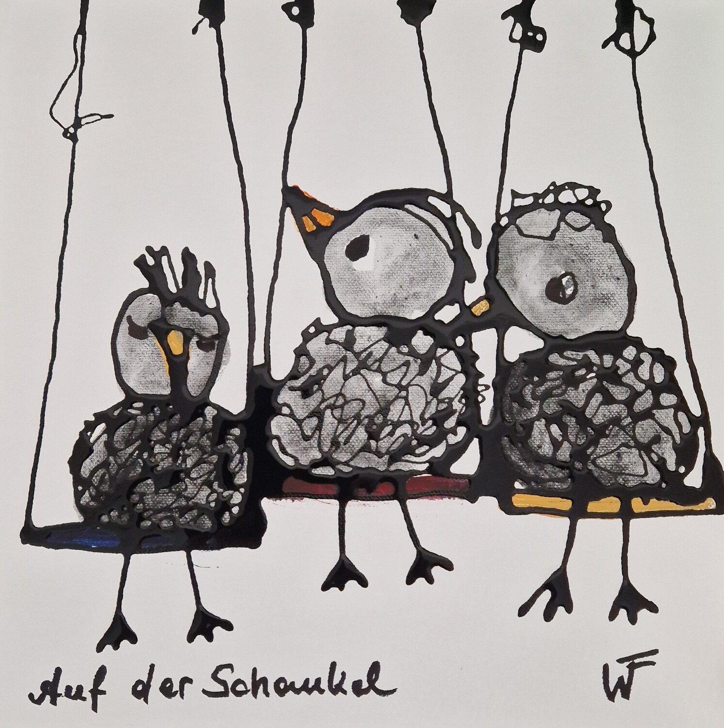 Auf der Schaukel Friedrich Wurm