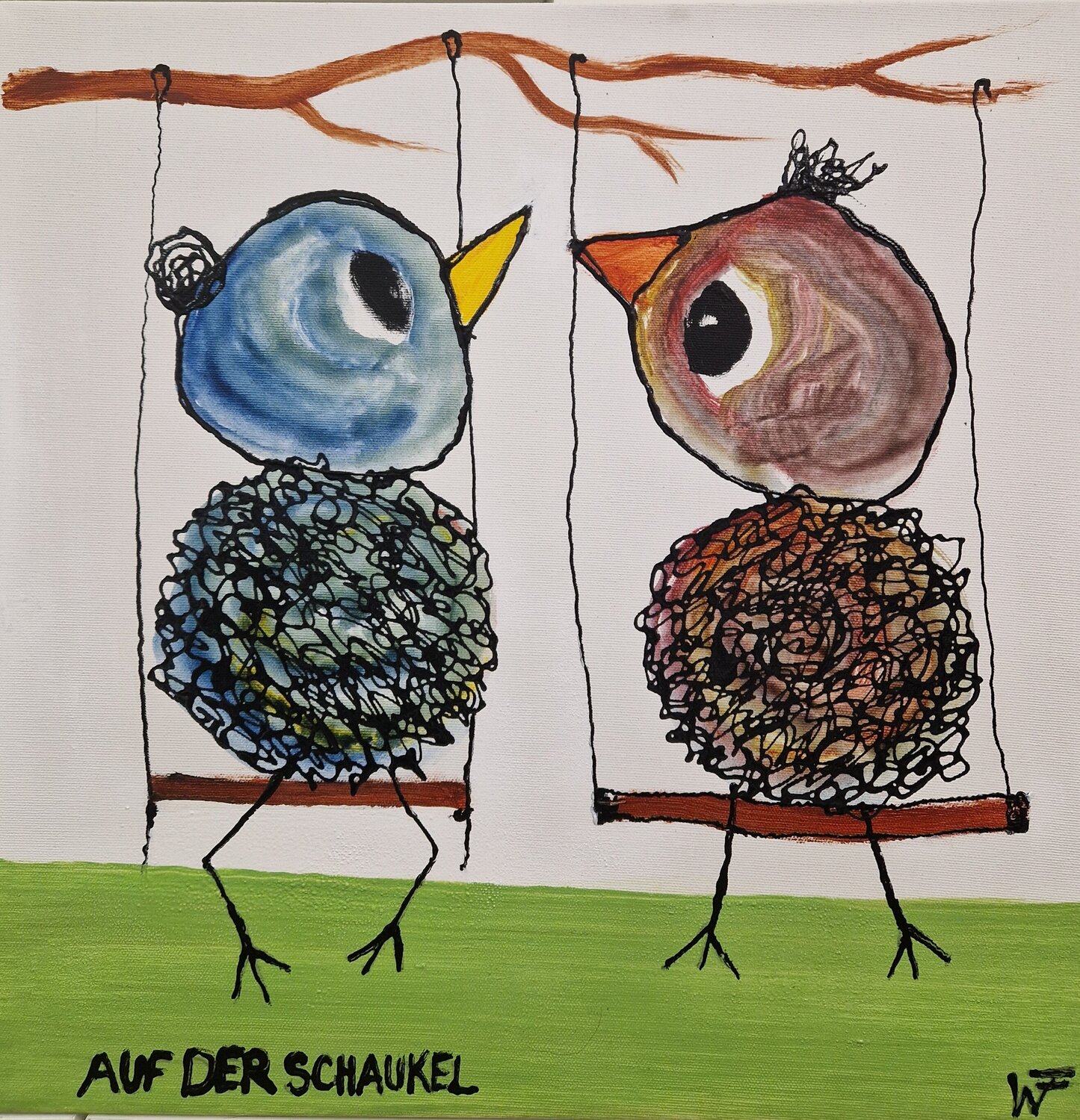 Auf der Schaukel Friedrich Wurm