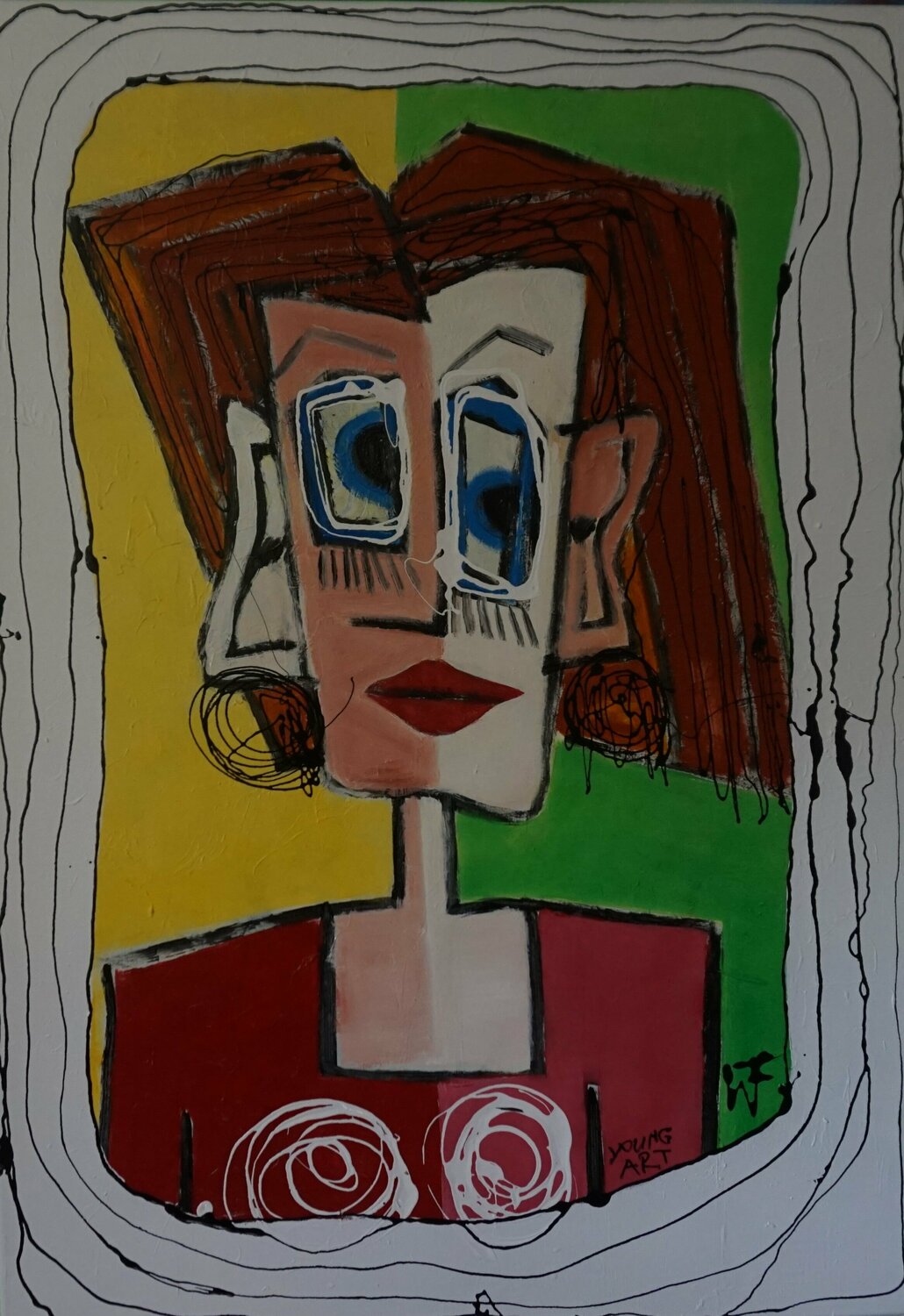 Dream woman is looking through the Window Friedrich Wurm