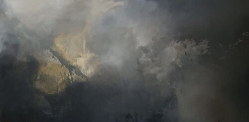 Candlelight (framed in oak) par Gabriela Azar Schreiner, Peinture en vente sur Singulart