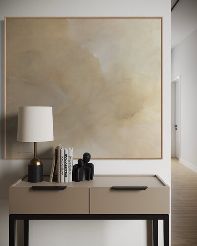 Golden veil par Gabriela Azar Schreiner, Peinture en vente sur Singulart
