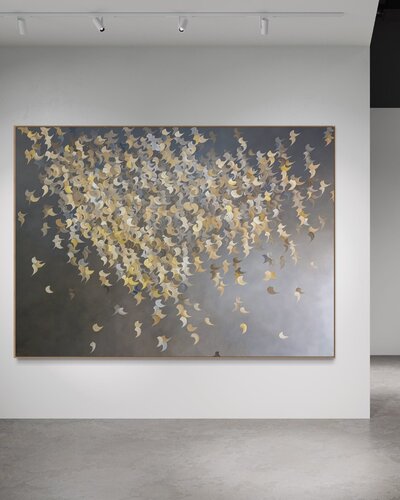 Night forest par Gabriela Azar Schreiner, Peinture en vente sur Singulart