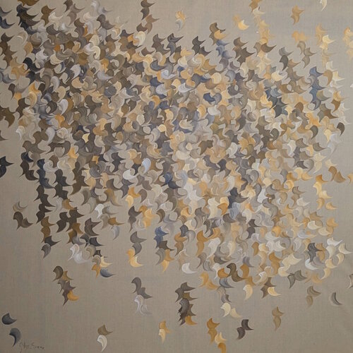 Autumn leaves van Gabriela Azar Schreiner, Schilderij te koop op Singulart