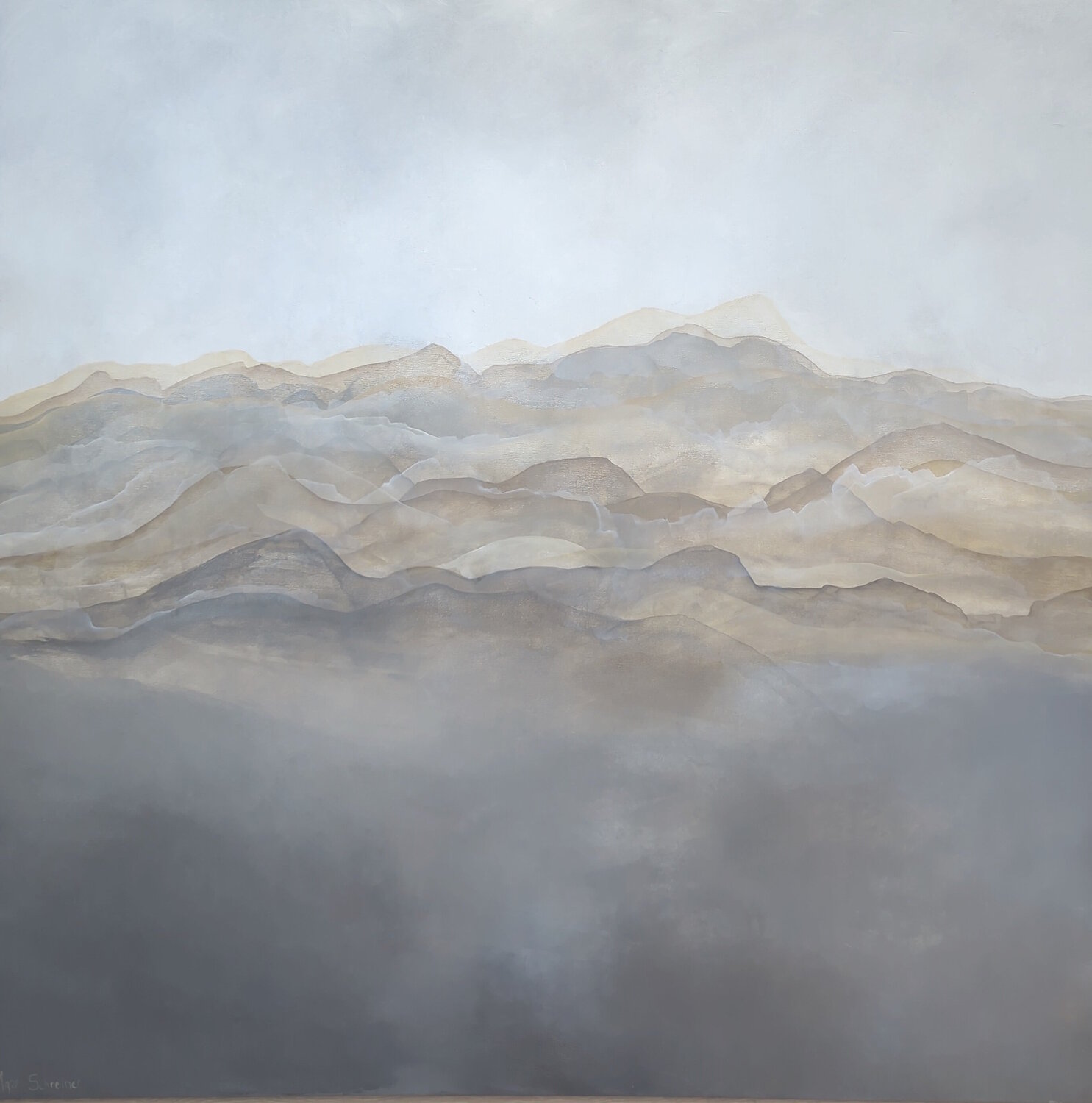 Waves of Sand Gabriela Azar Schreiner Originalgemälde zu verkaufen