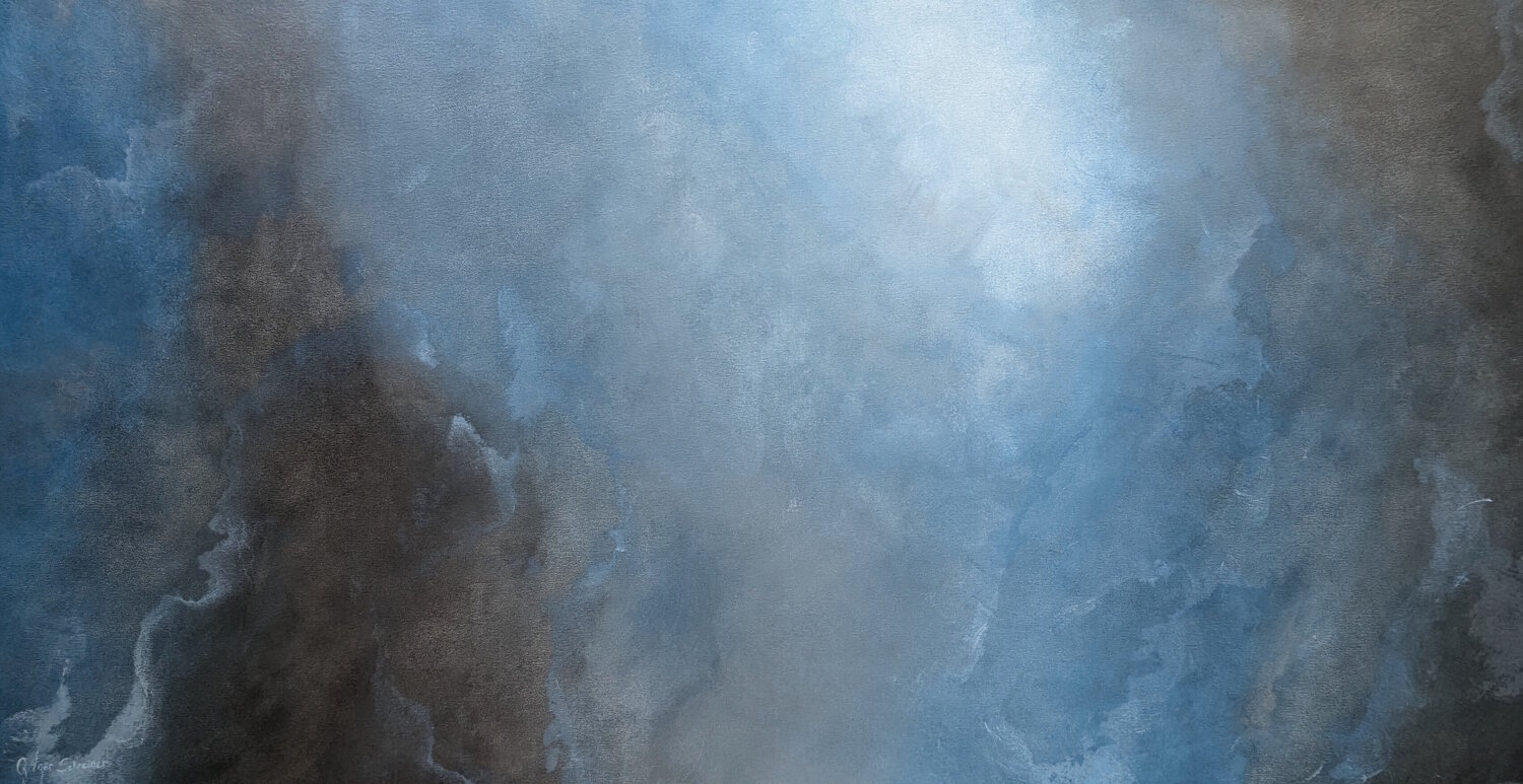 Where the Waves Begin Gabriela Azar Schreiner Peinture originale à vendre