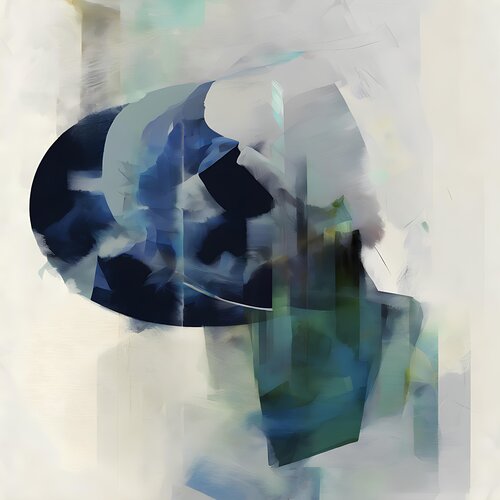 Shapes of Blue van Luise Ellerbrock, Afdruk te koop op Singulart