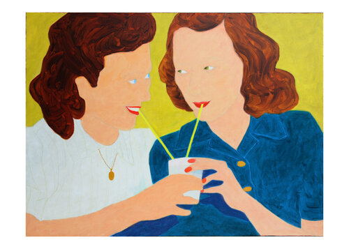 Sippers, 1940 van Lee Heinen, Schilderij te koop op Singulart