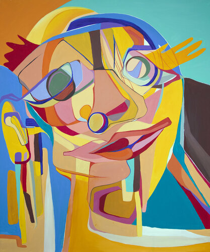 Dancing boy di Olja Mesec, Pittura in vendita su Singulart