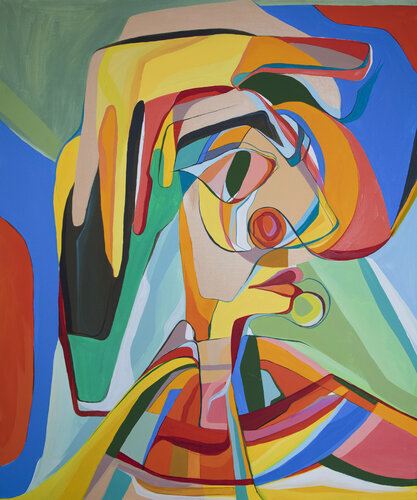 The Queen of Egypt van Olja Mesec, Schilderij te koop op Singulart