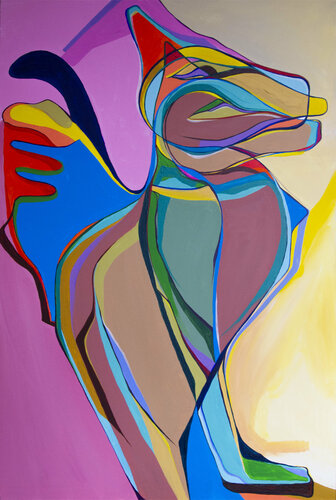 Egyptian Cat von Olja Mesec, Malerei kaufen auf Singulart