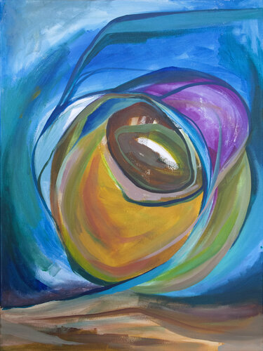 An eye of the Earth di Olja Mesec, Pittura in vendita su Singulart