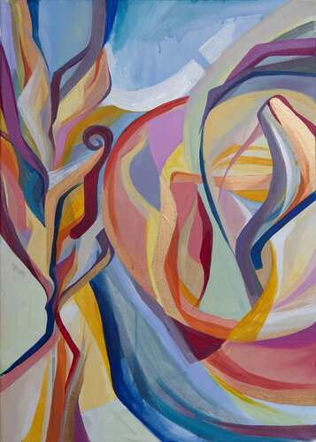 Nurture Wheat van Olja Mesec, Schilderij te koop op Singulart