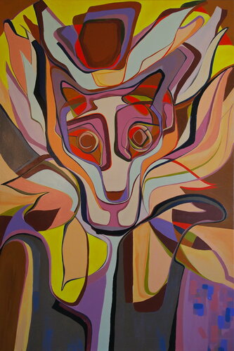 Lion King van Olja Mesec, Schilderij te koop op Singulart