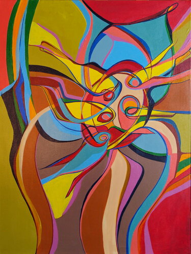 Bird seeds van Olja Mesec, Schilderij te koop op Singulart