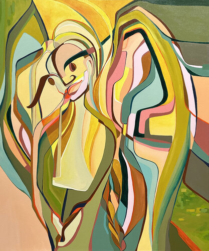 Calling of an angel de Olja Mesec, Pintura a la venta en Singulart