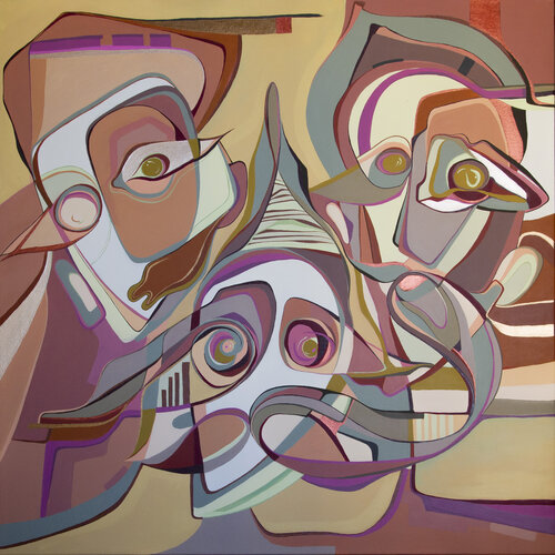 The three musketeers von Olja Mesec, Malerei kaufen auf Singulart