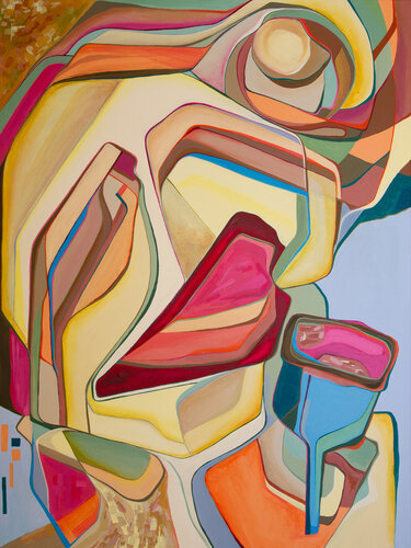 Singing contestant par Olja Mesec, Peinture en vente sur Singulart