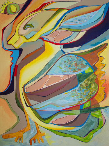 Fairy duck van Olja Mesec, Schilderij te koop op Singulart