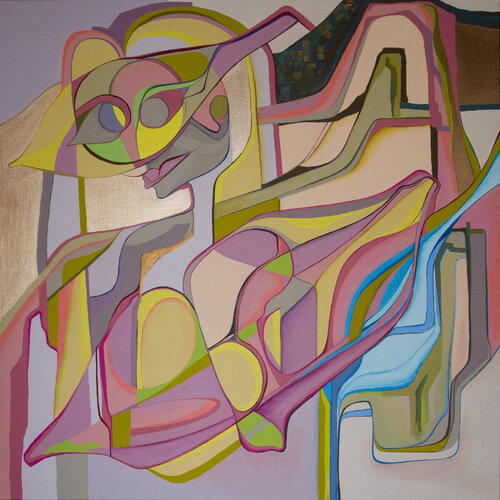 Aquarius van Olja Mesec, Schilderij te koop op Singulart